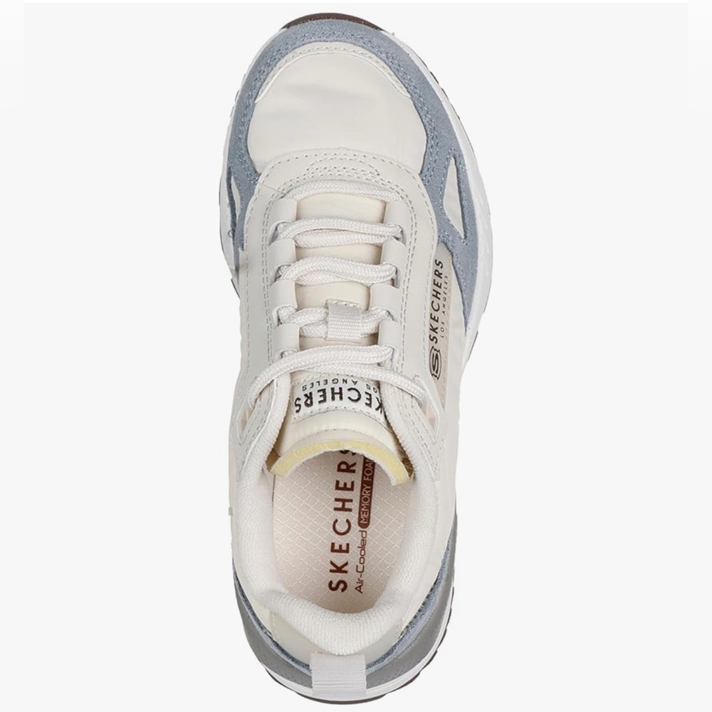 Skechers Cream and Gray Sneakers nwt size 5 - Picture 6 of 8